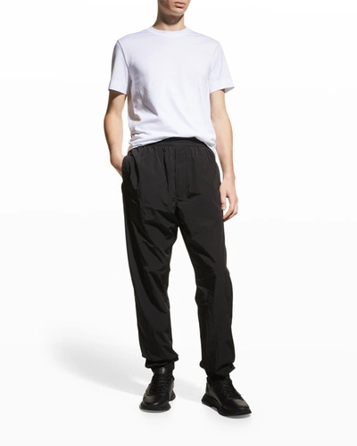 Shop Givenchy Men's Nylon Logo Track Pants In Black
