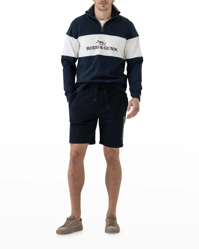 Shop Rodd & Gunn Men's Mercer Bay Fleece Shorts In Lagoon