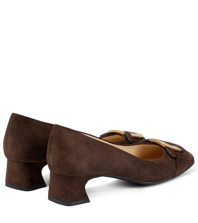 Shop Tod's Catena 35 Suede Pumps In 0