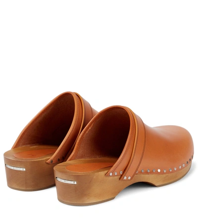 Shop Isabel Marant Thalie Leather Clogs In Natural