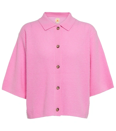 Shop Jardin Des Orangers Cashmere Cardigan In Pink