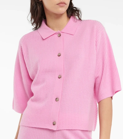Shop Jardin Des Orangers Cashmere Cardigan In Pink