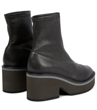 Shop Clergerie Albane Leather Sock Ankle Boots In Black