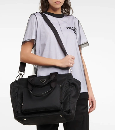 Prada Re-nylon Changing Bag In Nero