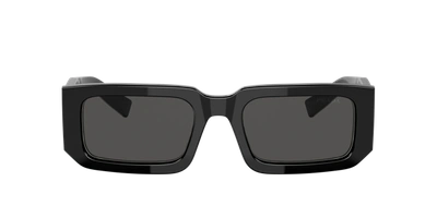 Shop Prada Man Sunglasses Pr 06ys In Dark Grey