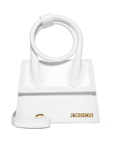 Shop Jacquemus Le Chiquito Noeud Tote Bag In White