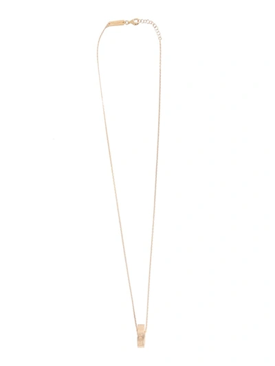 Shop Maison Margiela Numeric Ring Pendant Necklace In Gold