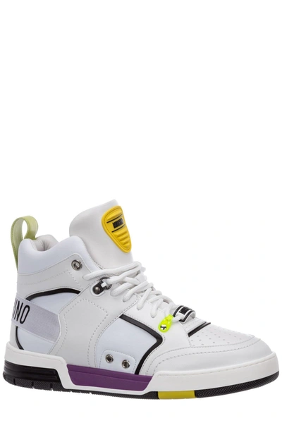 Shop Moschino Streetball High In White