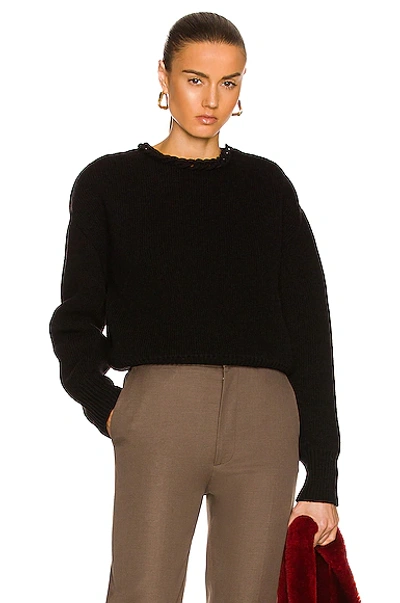 Shop Bottega Veneta Rib Sweater In Black