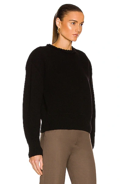 Shop Bottega Veneta Rib Sweater In Black