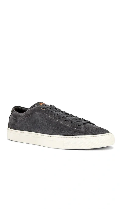 Shop Good Man Brand Edge Suede Modern Sneakers In Charcoal