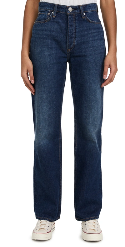 Shop Rag & Bone Alex High Rise Straight Jeans Stowe