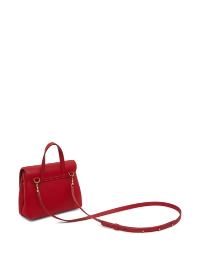 Shop Mansur Gavriel Mini Soft Lady Bag In Red