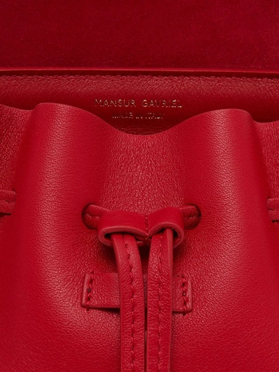 Shop Mansur Gavriel Mini Soft Lady Bag In Red