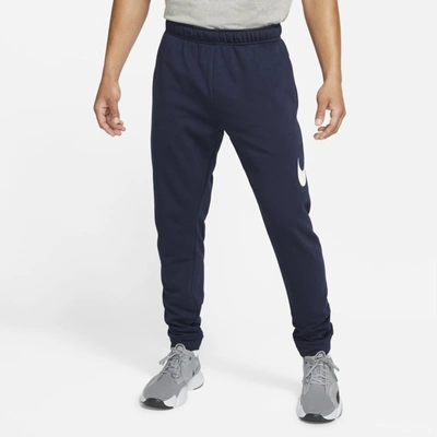 Shop Nike Men's Dry Graphic Dri-fit Taper Fitness Pants In Blue