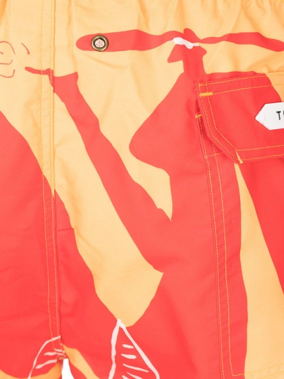 Timo Trunks Sicily Swim Shorts In Orange