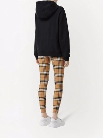 Shop Burberry Vintage Check Leggings In Brown