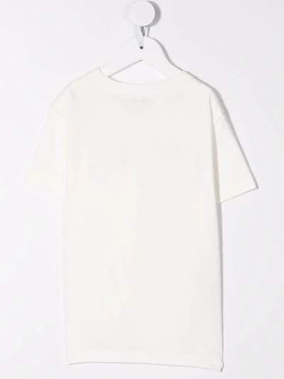 Shop Lanvin Enfant Logo-print Cotton T-shirt In White