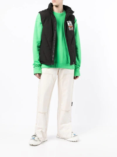 Shop Aape By A Bathing Ape Logo Patch Padded Gilet In Bkx