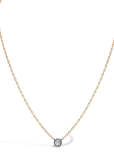 Shop Pragnell 18kt Rose Gold And White Gold Legacy Old Cut Diamond Pendant Necklace In Pink