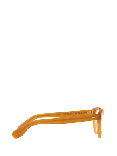 Shop Oliver Peoples Eyeglasses In Semi Matte Amber Tortoise