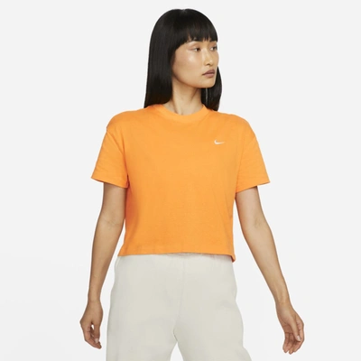 Shop Nike Women's Solo Swoosh T-shirt In Orange