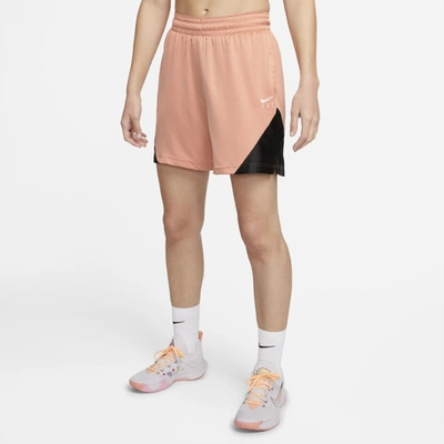 Shop Nike Women's Dri-fit Isofly Basketball Shorts In Orange