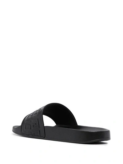 Shop Givenchy 4g Slide Sandals In Black