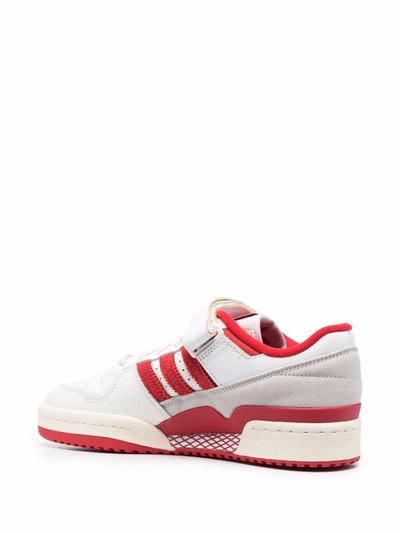 Shop Adidas Originals Forum 84 Low "team Power Red" Sneakers In White