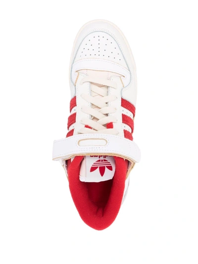 Shop Adidas Originals Forum 84 Low "team Power Red" Sneakers In White