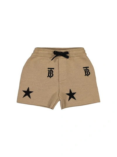 Shop Burberry Kids Shorts For Boys In Beige