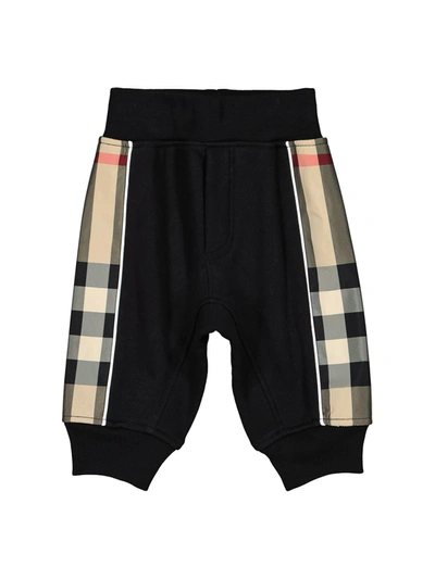 Shop Burberry Kids Sweatpants For Boys In Black