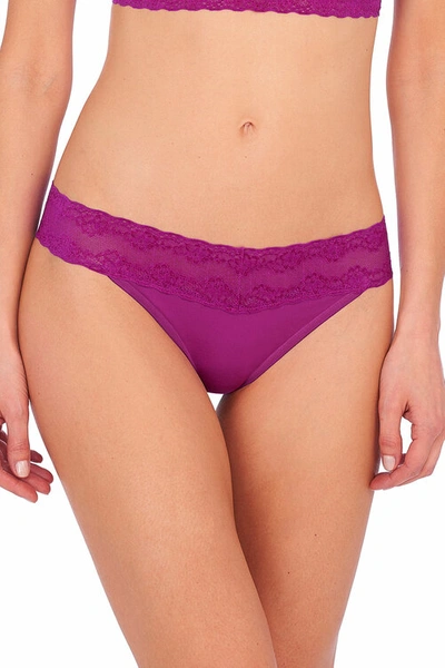 Shop Natori Intimates Bliss Perfection One-size Thong In Clover