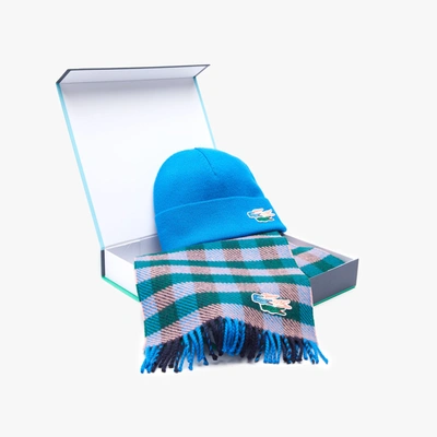 Lacoste hat best sale and scarf set