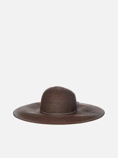 Shop Maison Michel Blanche Straw Hat