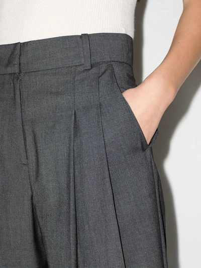 The Frankie Shop Gelso High-waisted Darted Trouser In Grau