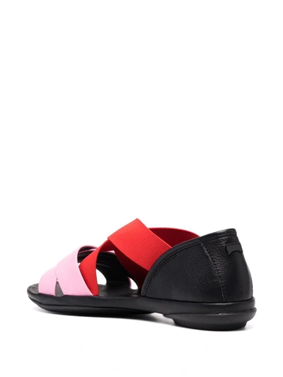 Shop Camper Colour-block Strap Sandals In Rosa