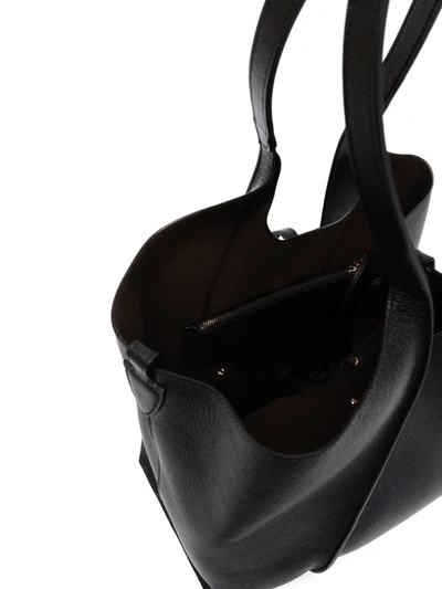 Tod's Timeless Leather Shopping Bag In Schwarz