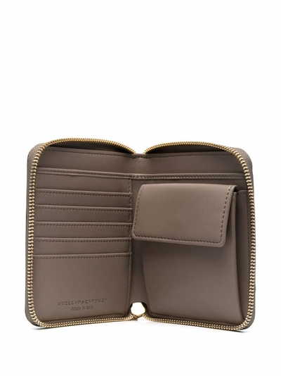 Stella Mccartney Stella Logo Zip-around Wallet In Rosa