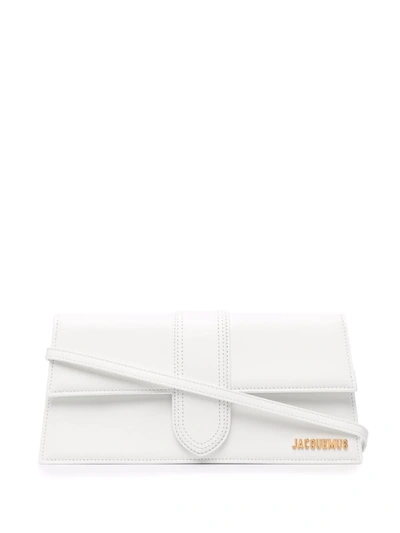 Jacquemus Le Bambino Long Shoulder Bag In Weiss