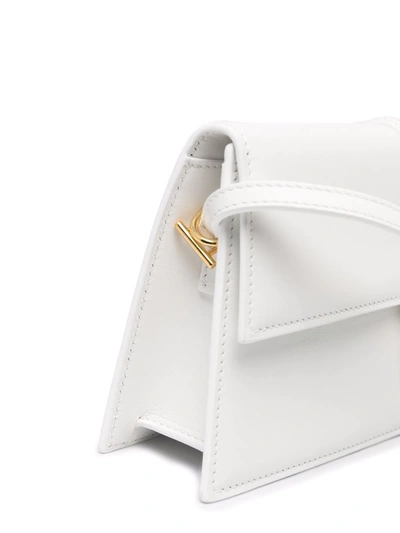 Shop Jacquemus Le Bambino Long Shoulder Bag In Weiss