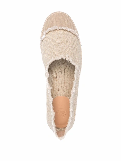 Shop Castaã±er Kampala Two-tone Espadrilles In Nude