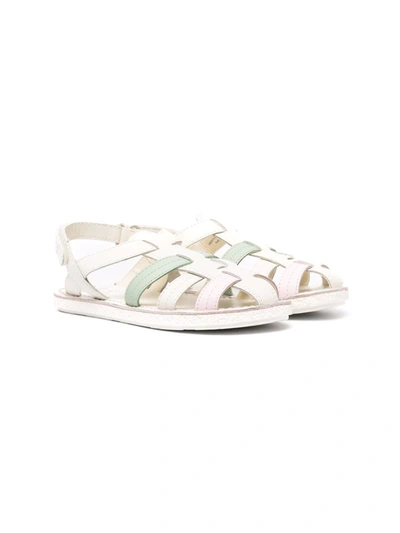 Shop Camper Miko Cage Sandals In White