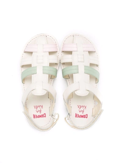 Shop Camper Miko Cage Sandals In White