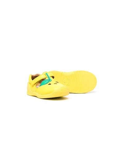Shop Camper Twins Touchs-trap Sandals In Yellow