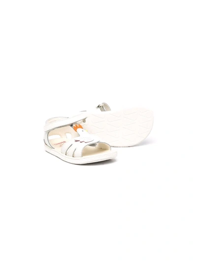 Shop Camper Chick Cut-out Detailed Sandals In White