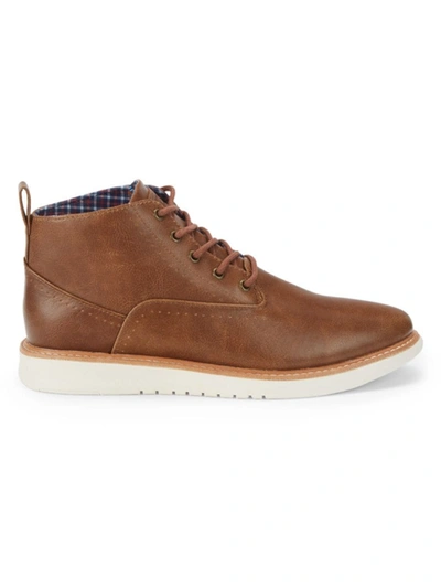 Ben Sherman Men's Omega Faux Leather Chukka Boots In Brown | ModeSens