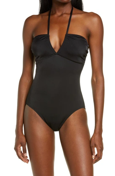 Shop Norma Kamali Mio One-piece Swimsuit In Black