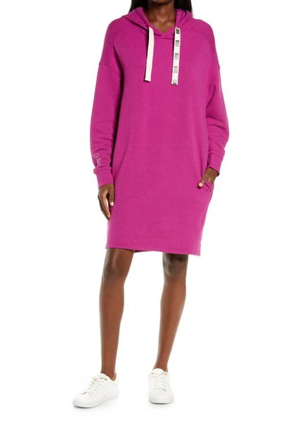 Shop Ugg Aderlyn Fleece Lounge Hoodie Dress In Wild Violet