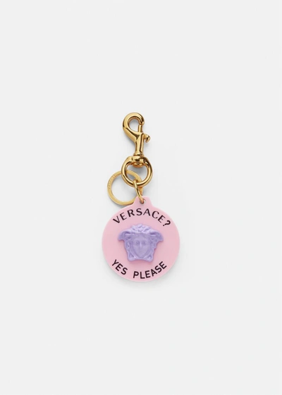 Shop Versace La Medusa Bag Charm, Female, Pink+lilac, One Size